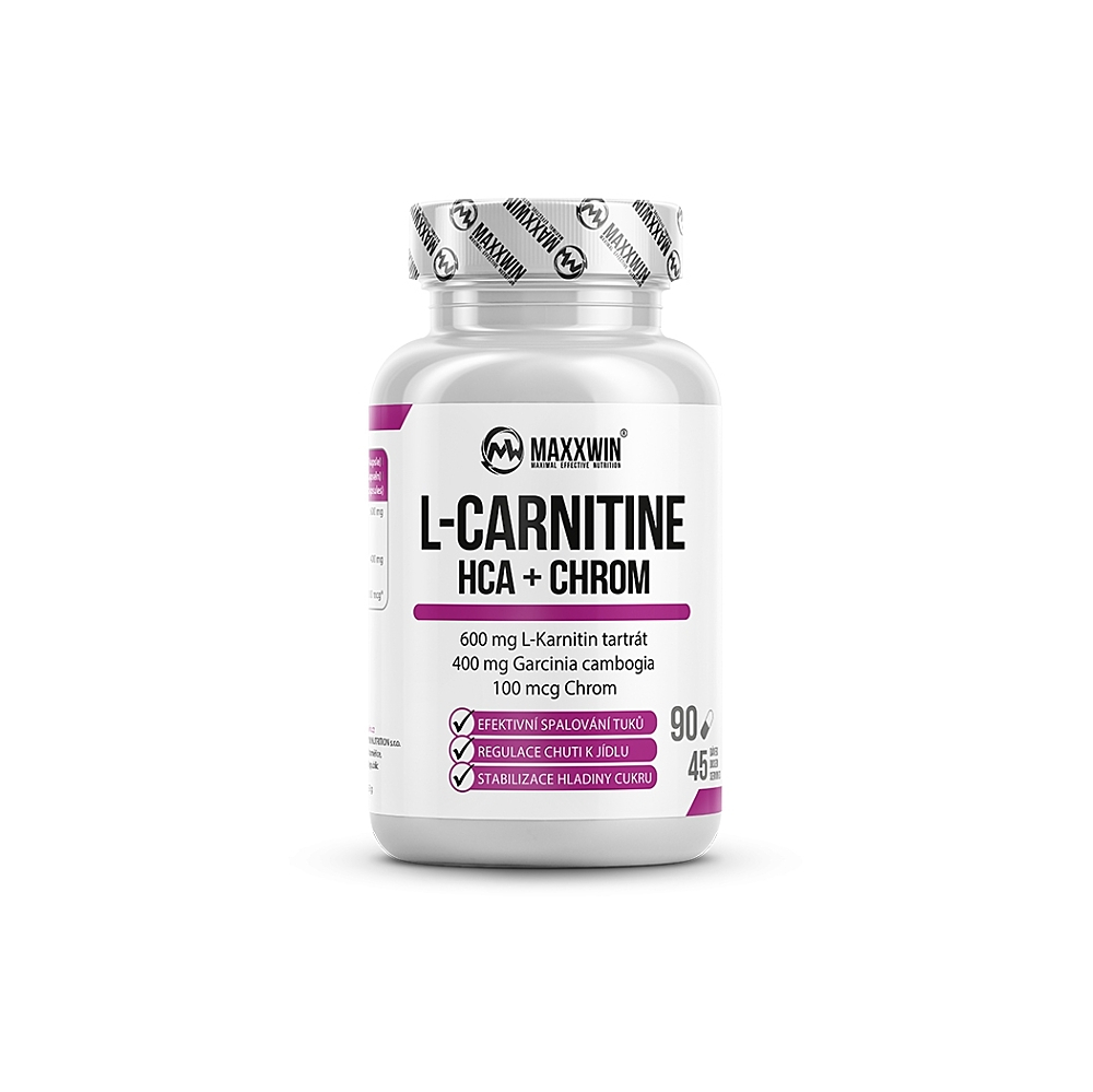 MAXXWIN L-carnitine hca chrom 90 kapslí