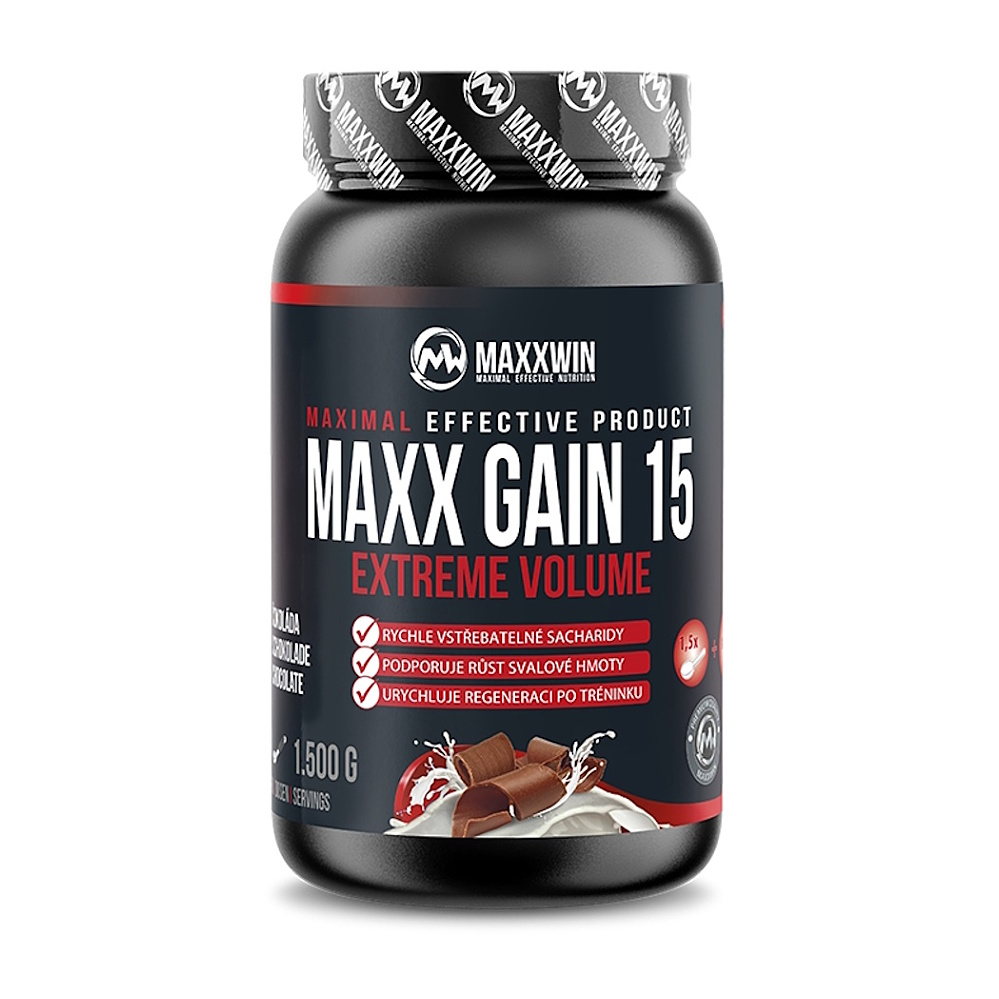 MAXXWIN Maxx gain 15 sacharidový nápoj příchuť tmavá čokoláda 1500 g