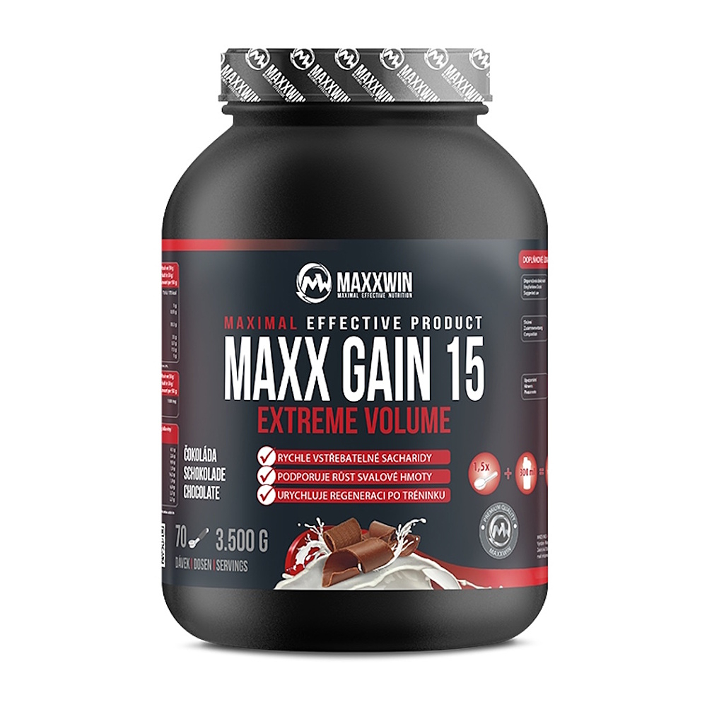MAXXWIN Maxx gain 15 sacharidový nápoj příchuť tmavá čokoláda 3500 g