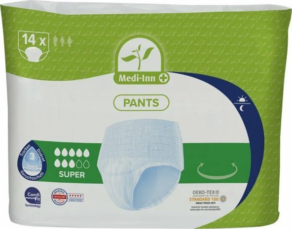 MEDI-INN Inkontinenční kalhotky Super 8 kapek, velikost S, 14 ks