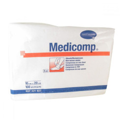 MEDICOMP Kompres nesterilní 10 x 20 cm 100 kusů