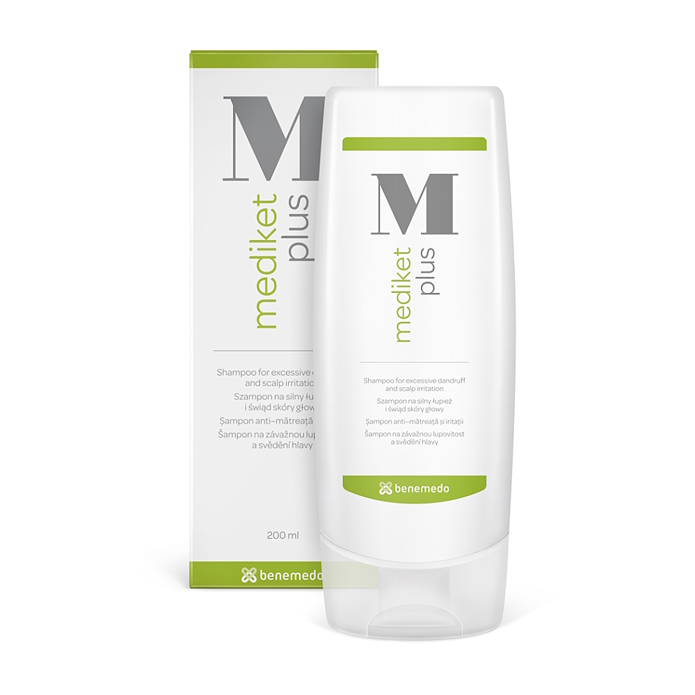 MEDIKET Plus  šampon suché a mastné lupy 200 ml
