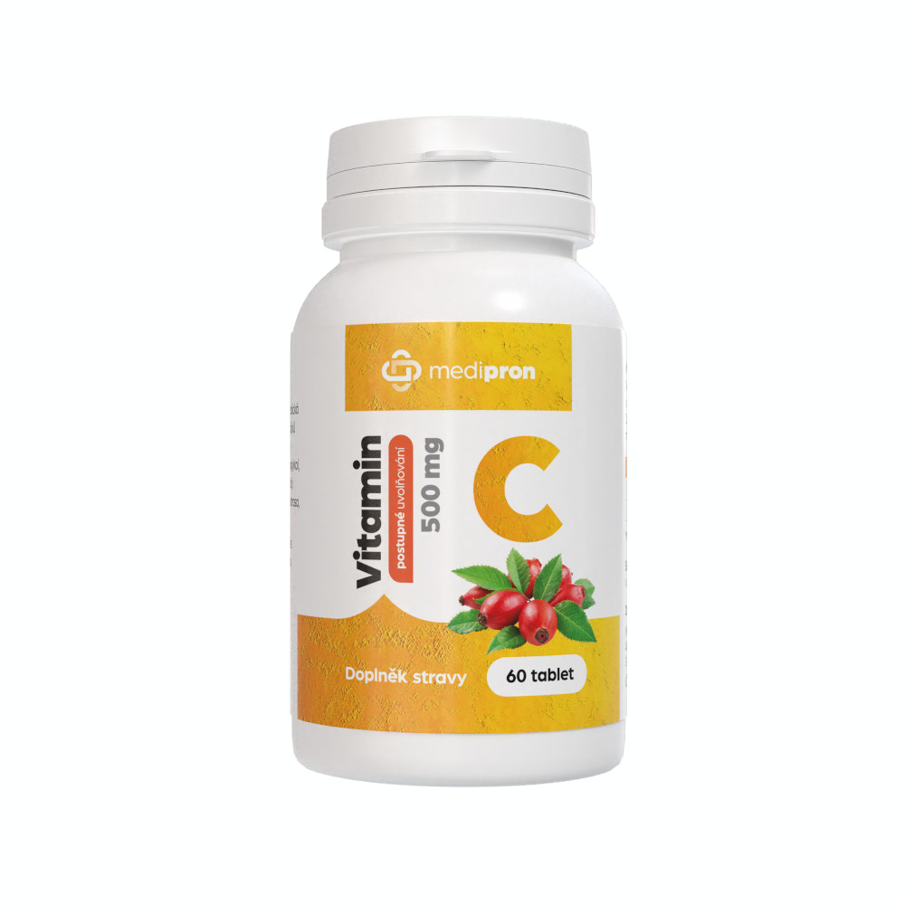 medipron Vitamin C se šípky 500 mg 60 tablet