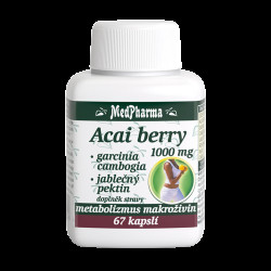 MEDPHARMA Acai berry 1000 mg +Garcinia cambogia+Jablečný pektin 67 kapslí