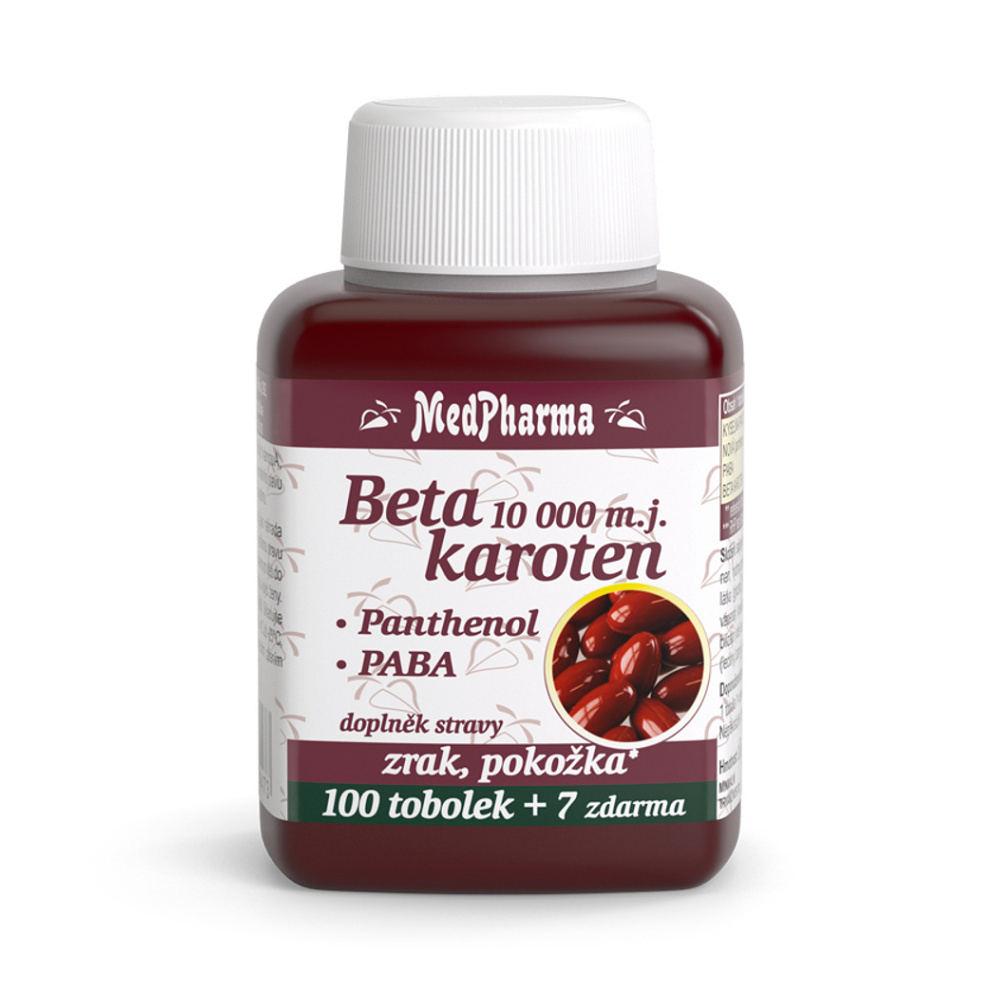 MEDPHARMA Beta karoten 10 000 m.j. 107 tobolek