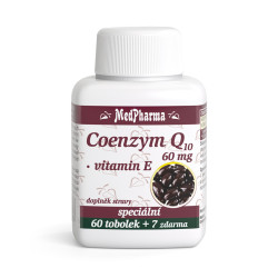MEDPHARMA Coenzym Q10 60 mg + vitamin E 67 tobolek