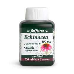 MEDPHARMA Echinacea 100 mg + vitamín C + zinek 107 tablet