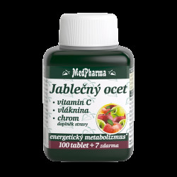 MEDPHARMA Jablečný ocet+Vláknina+Vitamin C+Chrom 107 tablet