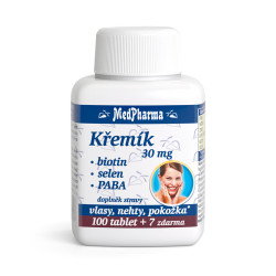 MEDPHARMA Křemík 30 mg + Biotin + PABA 107 tablet