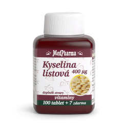 MEDPHARMA Kyselina listová 400 mcg 107 tablet