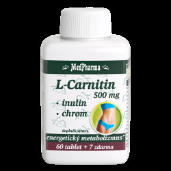 MEDPHARMA L-Carnitin 500 mg+Inulin+Chrom 67 tablet