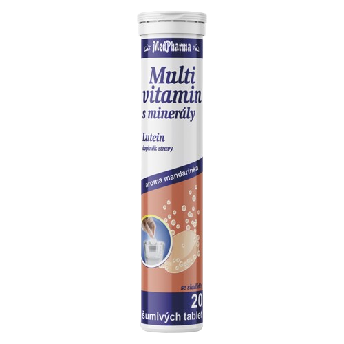 MEDPHARMA Multiv.s miner.+Lutein 20 šumivých tablet