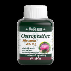 MEDPHARMA Ostropestřec (Silymarin 200 mg), 67 tablet