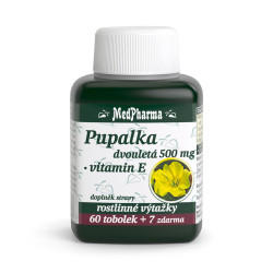 MEDPHARMA Pupalka dvouletá 500 mg + vitamín E 67 tobolek