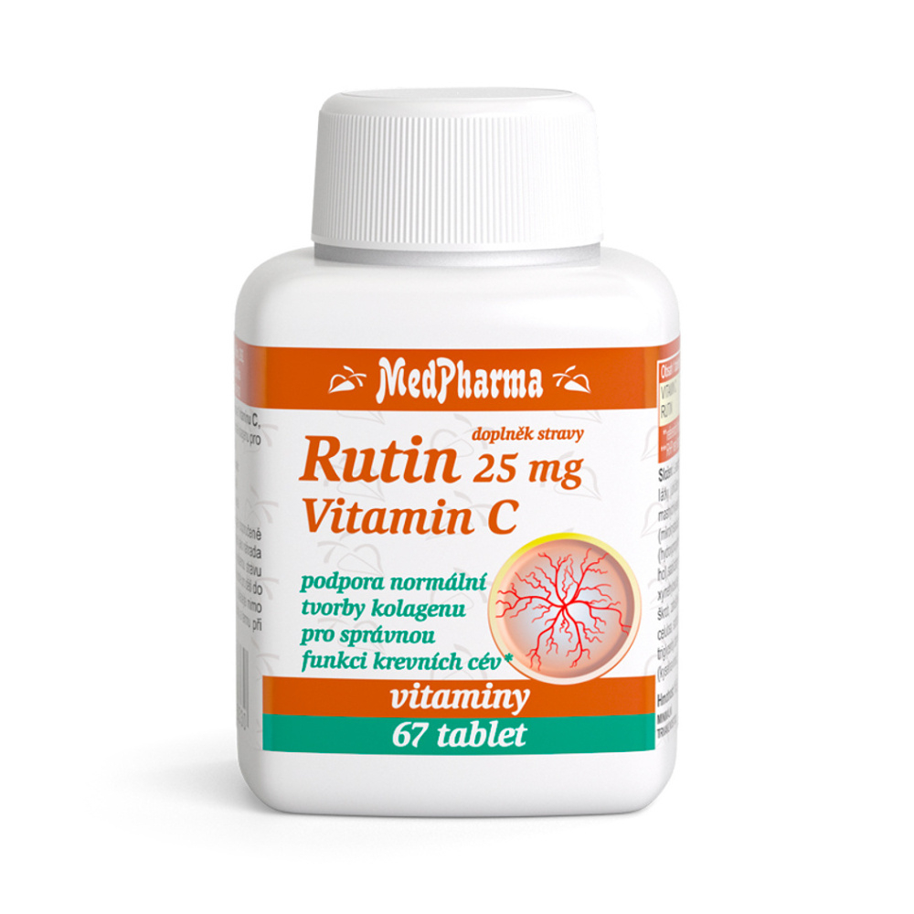 MEDPHARMA Rutin 25 mg + vitamin C 67 tablet