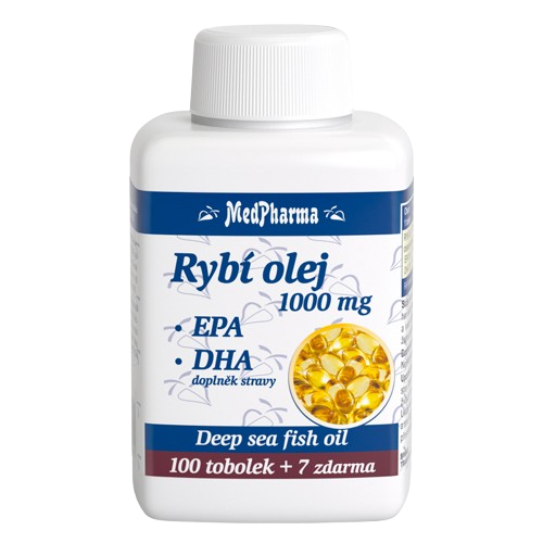 MEDPHARMA Rybí olej 1000 mg +EPA+DHA 107 tobolek