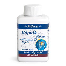 MEDPHARMA Vápník 600 mg + vitamín D3 67 tobolek