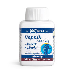 MEDPHARMA Vápník + hořčík + zinek 107 tablet