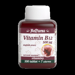 MEDPHARMA Vitamin B12 (kyanokobalamin) 500 µg, 107 tablet