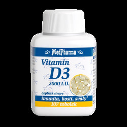 MEDPHARMA Vitamin D3 2000 I.U., 107 tobolek