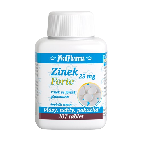 MEDPHARMA Zinek 25 mg Forte 107 tablet