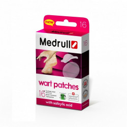MEDRULL Náplasti na bradavice 16 ks