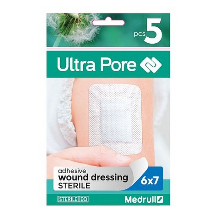 MEDRULL Samolepicí sterilní náplast 6 x 7 cm 5 kusů