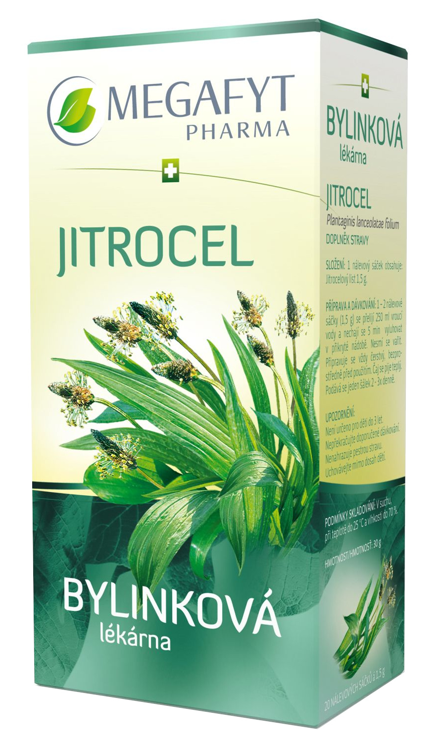 MEGAFYT Bylinková lékárna Jitrocel sáčky 20 x 1.5 g