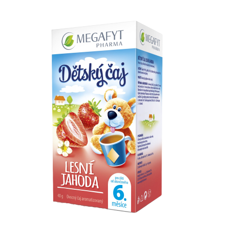 MEGAFYT Dětský čaj lesní jahoda 20 x 2 g