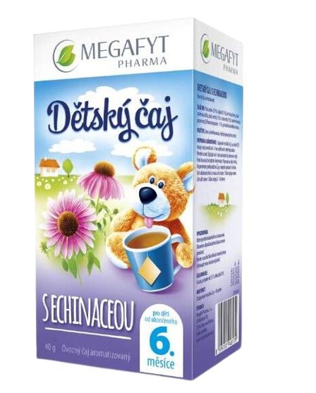 MEGAFYT Dětský čaj s echinaceou 20 x 2 g