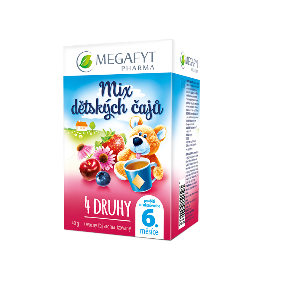 Megafyt MIX dětských čajů 4 druhy porcované čaje 20x2 g