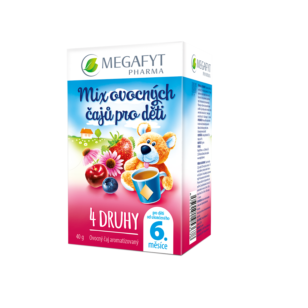 Megafyt MIX ovocných čajů pro děti 4 druhy 20x2 g