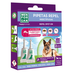 MENFORSAN Antiparazitní pipety proti blechám a klíšťatům pro psy 2x1,5 ml