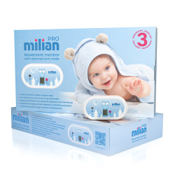 Milian Pro 3 monitor dechu se 3 sensorovými podložkami