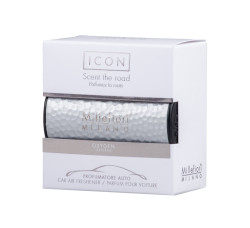 Millefiori Icon Metal Shades Oxygen vůně do auta 47 g stříbrná