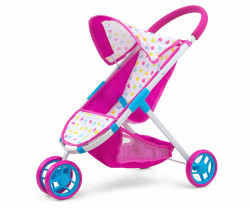 Milly Mally Kočárek pro panenky Susie – sportovní kočárek pro panenku, růžový