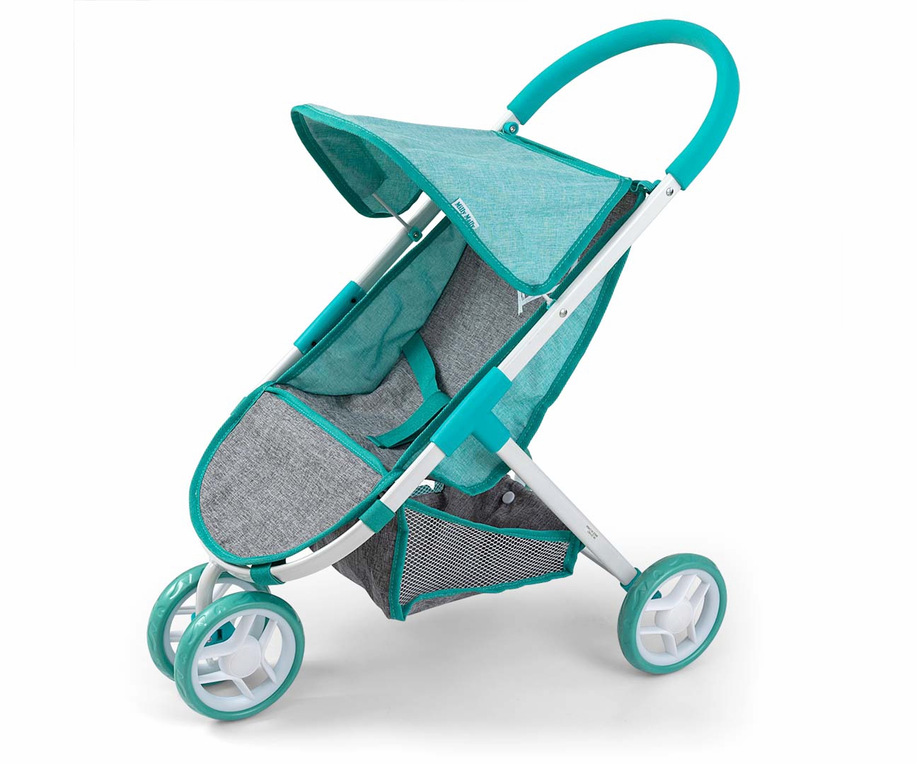 Milly Mally Kočárek pro panenky SUSIE – sportovní kočárek, zelený, šedý