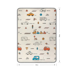 Milly Mally Pěnový koberec 180x120 cm Kinder City