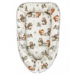 Miminu Hnízdečko, kokon pro miminko, bavlna, Friends time - latte