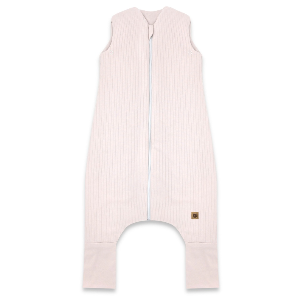 Miminu Spací vak se zahrnovacími nohavičkami, Soft Interlock, proužek, růžový, vel. S