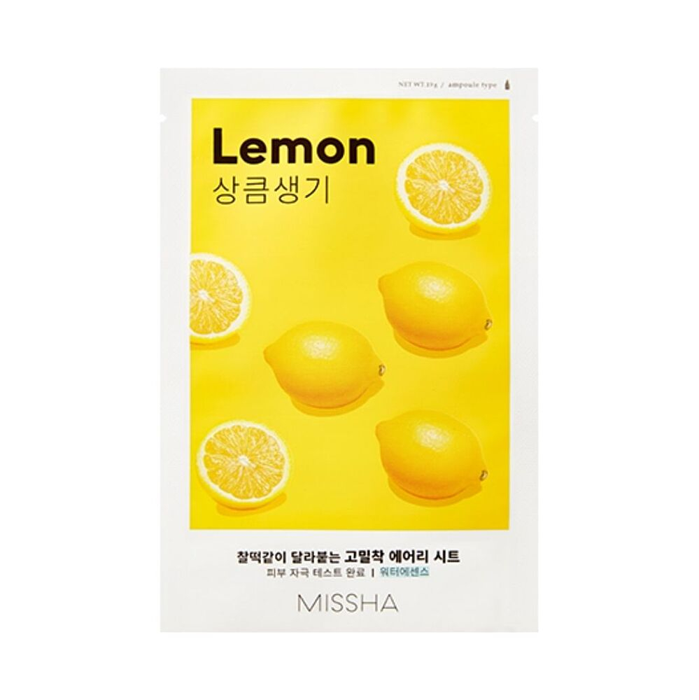 MISSHA Airy fit sheet mask lemon plátýnková maska 19 g