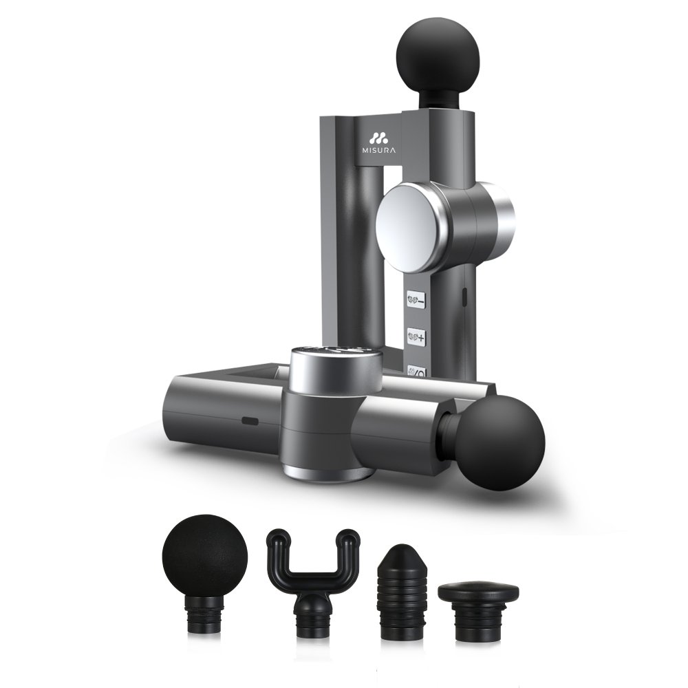 MISURA Masážní pistole MB2 s funkcí hloubkového nahřívání-GRAPHITE
