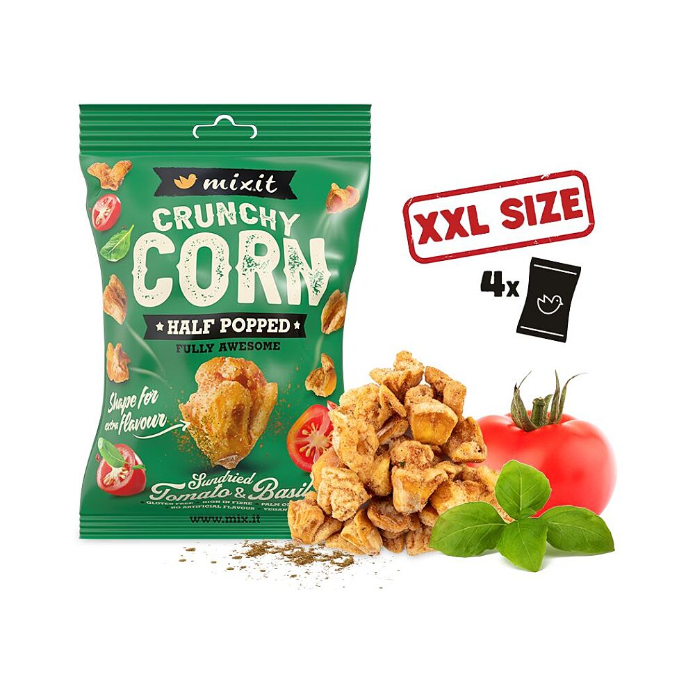 MIXIT Crunchy corn rajče a bazalka 175g