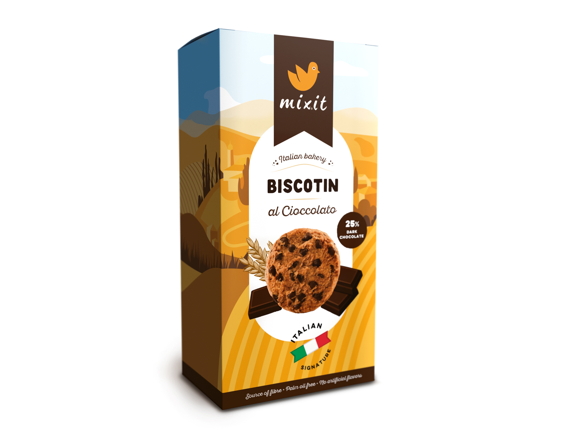 Mixit Italian Bakery Biscottin Cioccolato sušenky 170 g