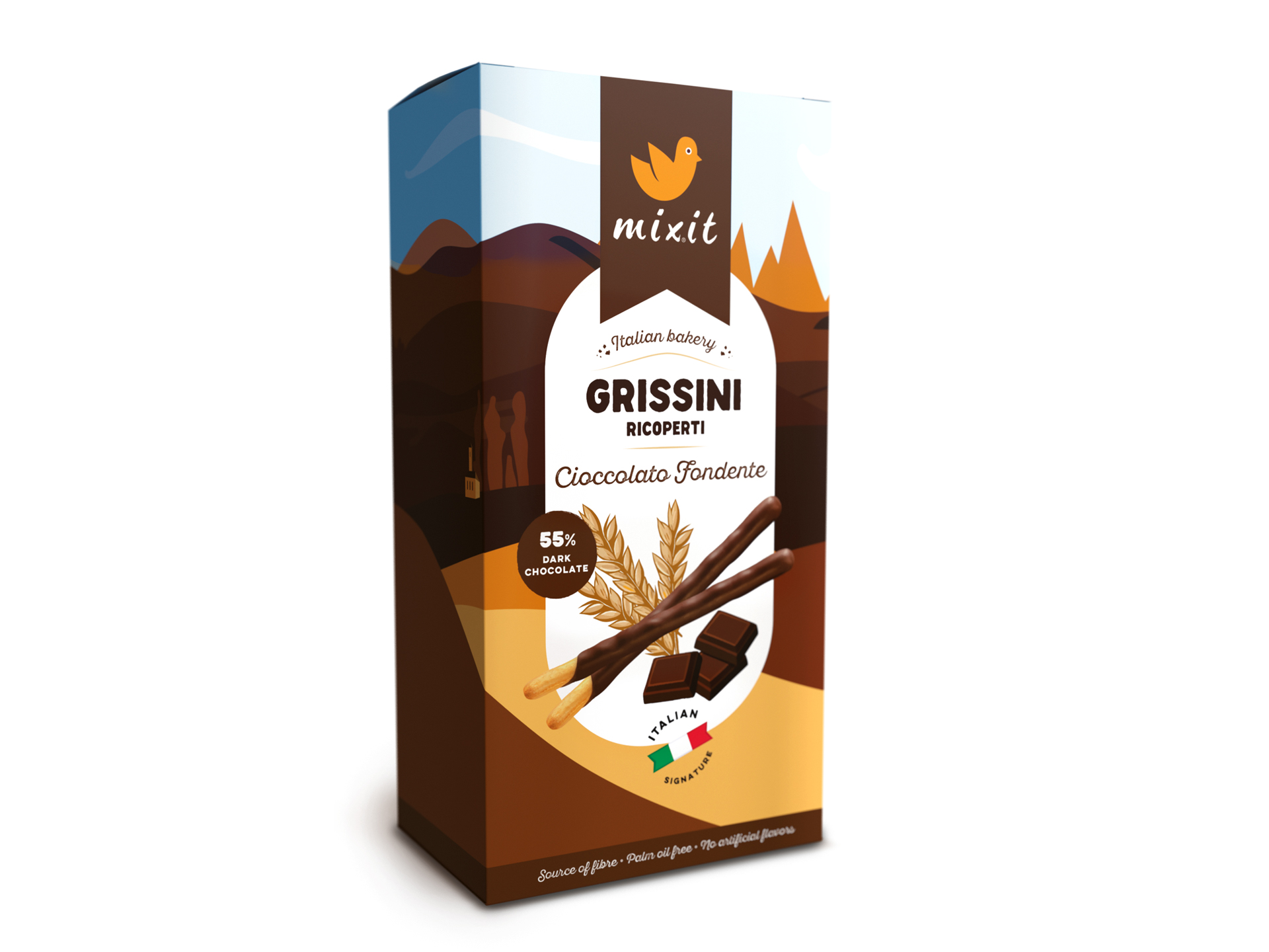 Mixit Italian Bakery Grissini v čokoládě 150 g