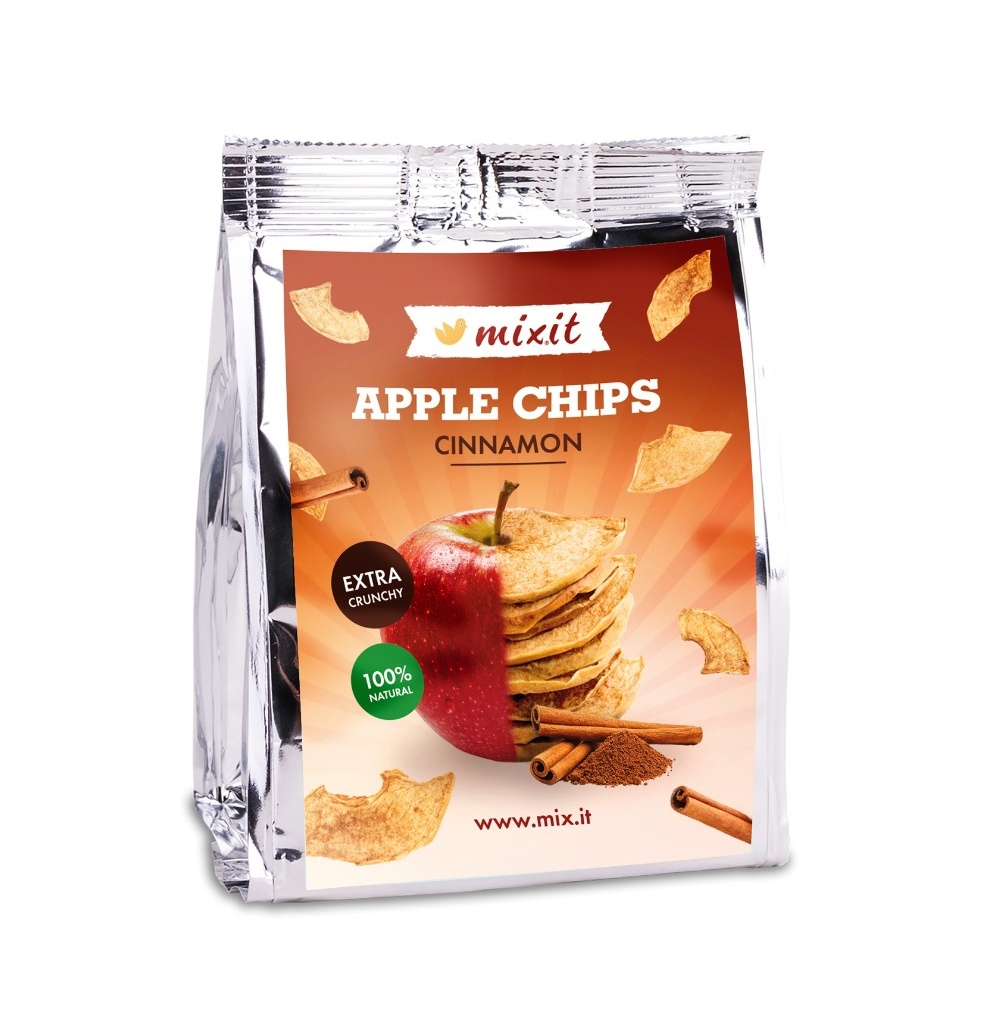 Mixit Jablečné chipsy do kapsy Skořice 25 g