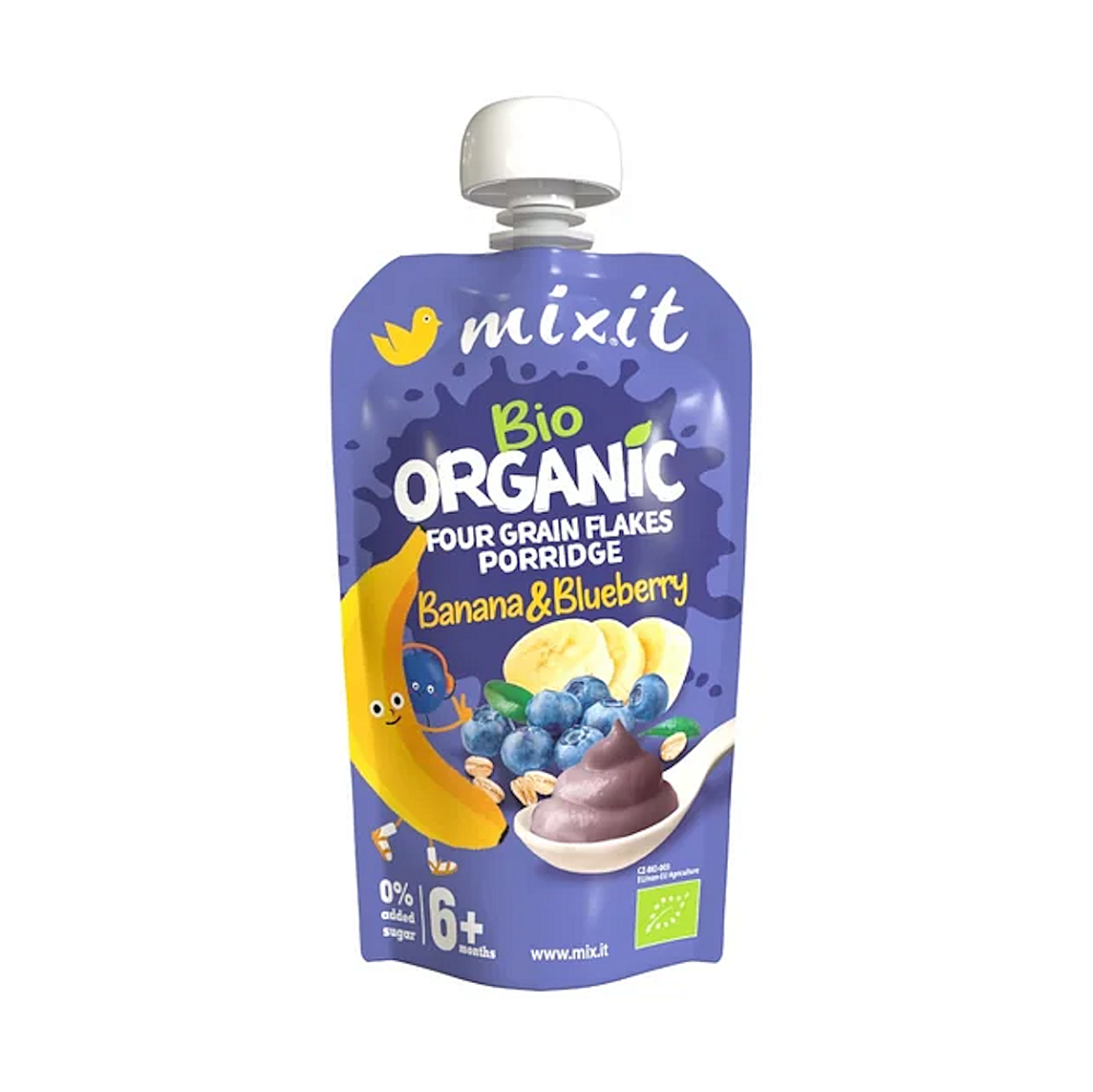 MIXIT Kapsička banán a borůvka BIO 110 g