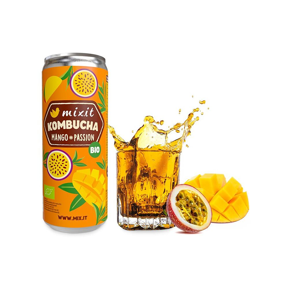MIXIT Kombucha mango a passion fruit BIO 330 ml