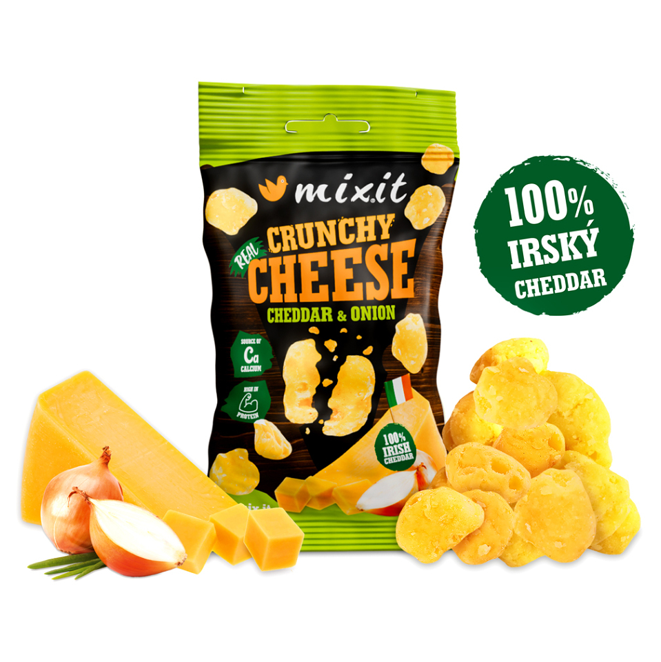 MIXIT Křupavý sýr do kapsy irský cheddar a cibule 20 g
