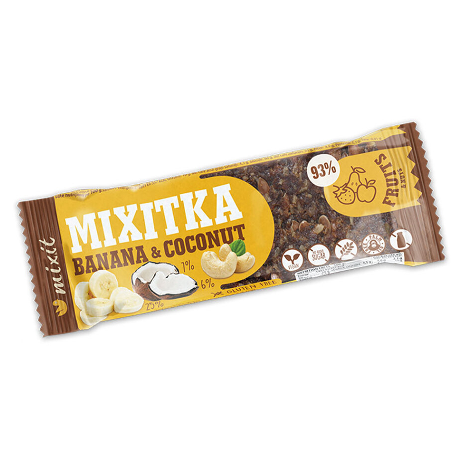 MIXIT Mixitka bez lepku banán a kokos 46 g
